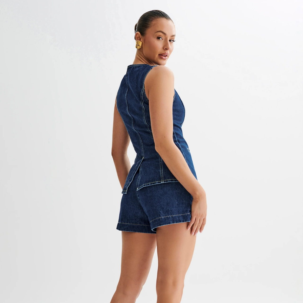 Debra - Swobodny zestaw z denimu dla kobiet
