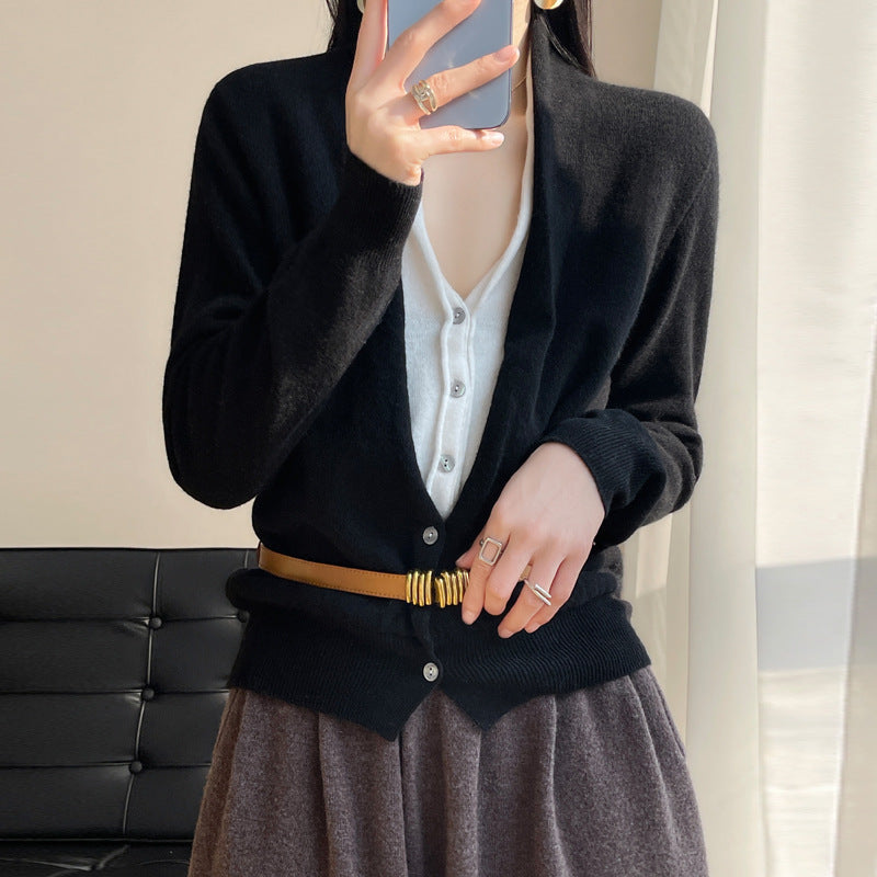 Alyssa - Luźny wełniany sweter dla kobiet