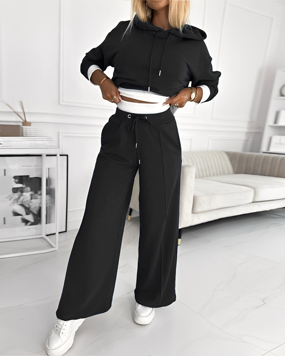 Paulina - Stylowy zestaw dresowy z kapturem dla kobiet