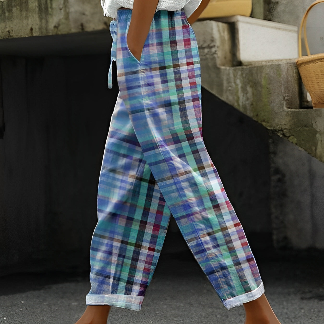 Justine - Spodnie damskie w stylu vintage