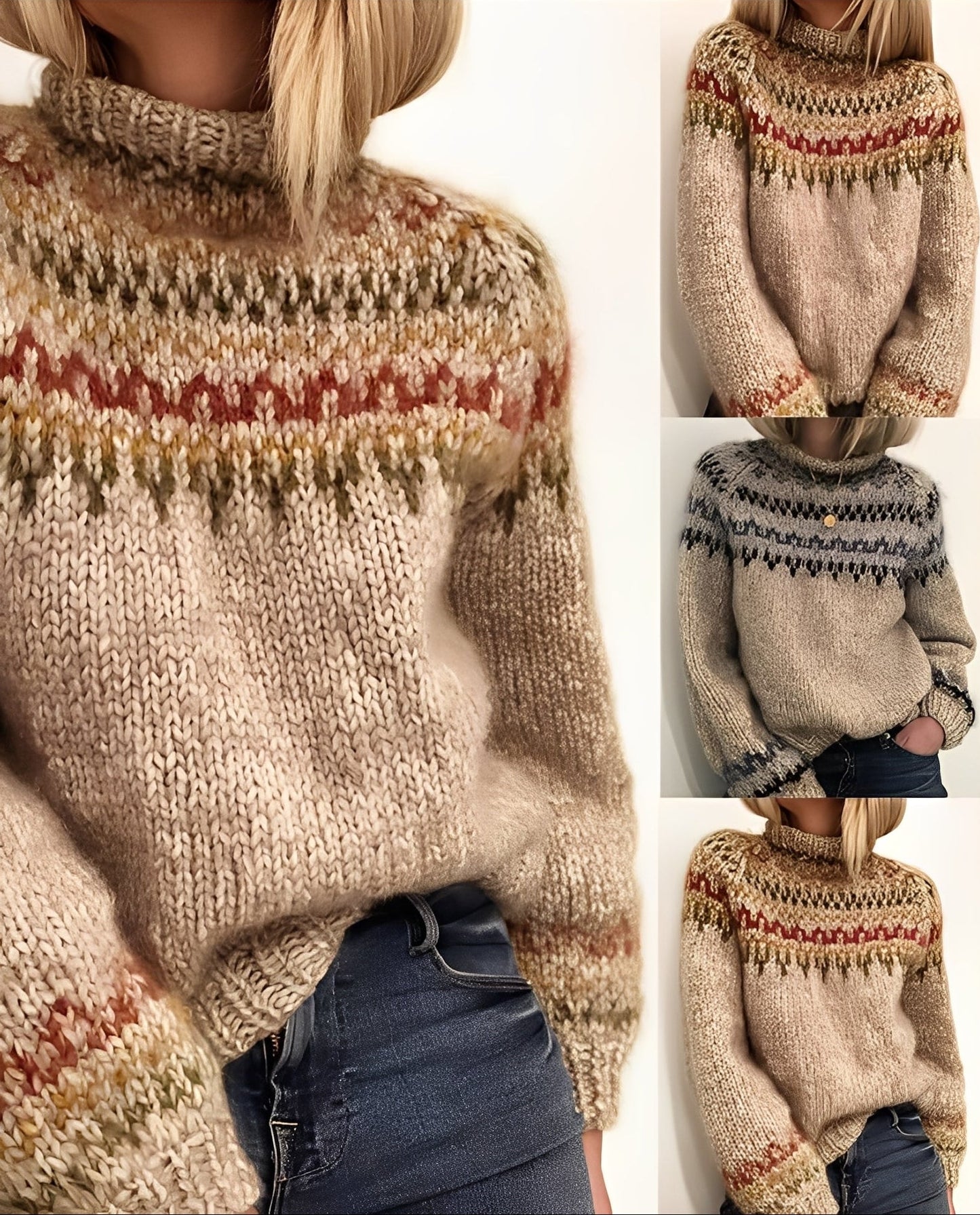 Macey - Grubo dziany sweterek dla kobiet