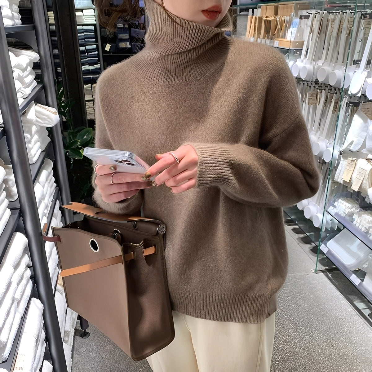 Natalia - Elegancki golf z kaszmiru dla kobiet