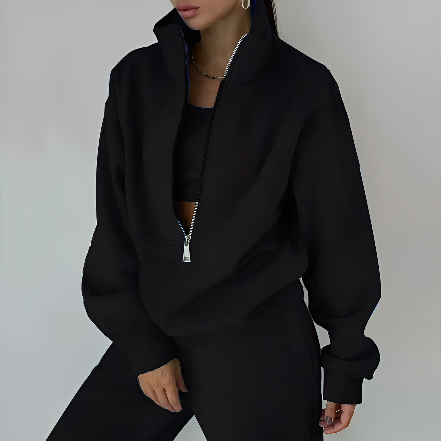 Catherina - Wygodny dres z zaokrągloną talią