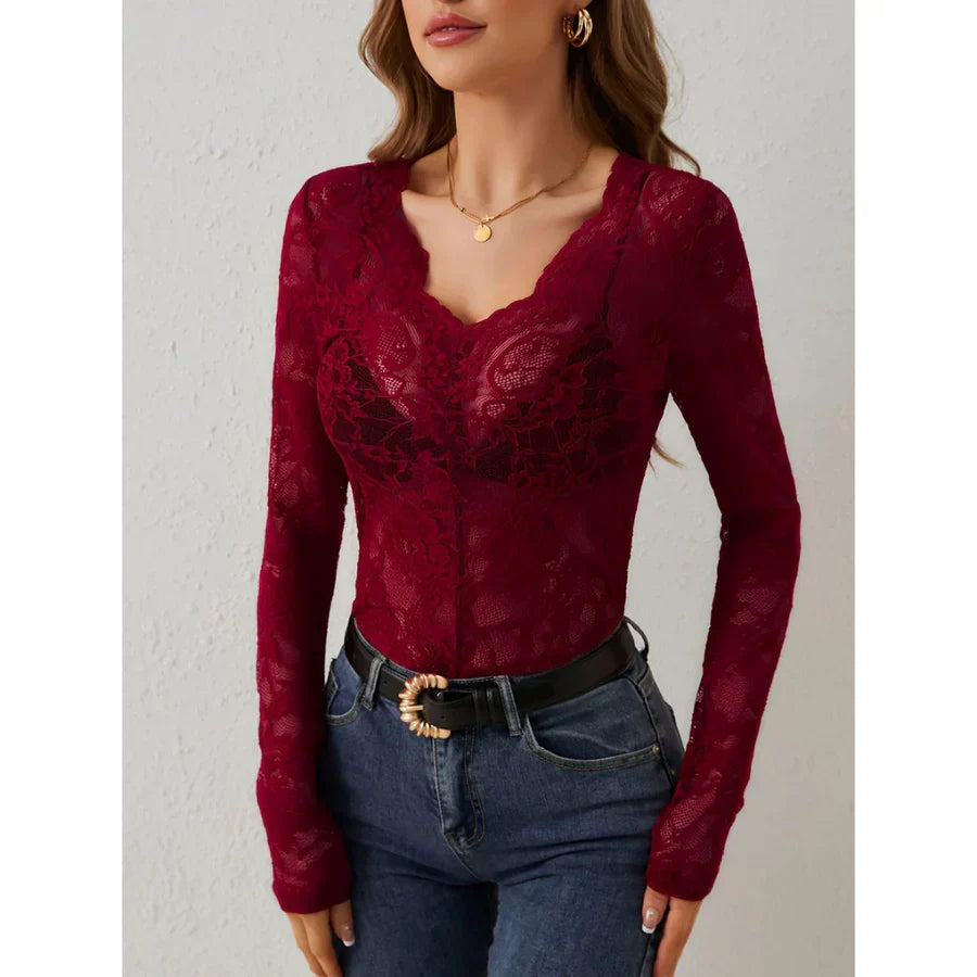 Patricia - Elegancki top w kwiaty dla kobiet