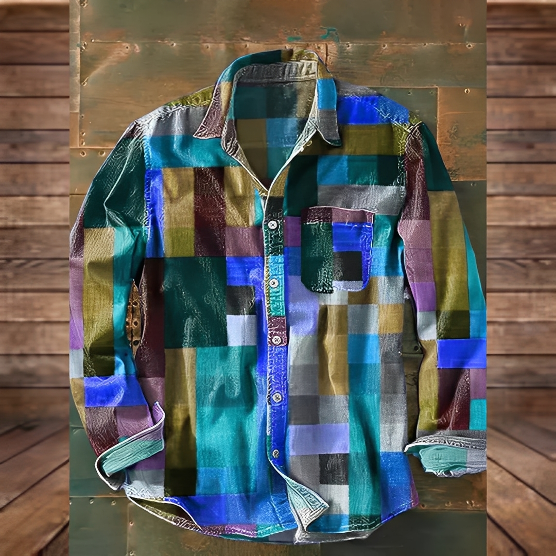 Gontran - Koszula elegancka z praktyczną kieszenią dla mężczyzn