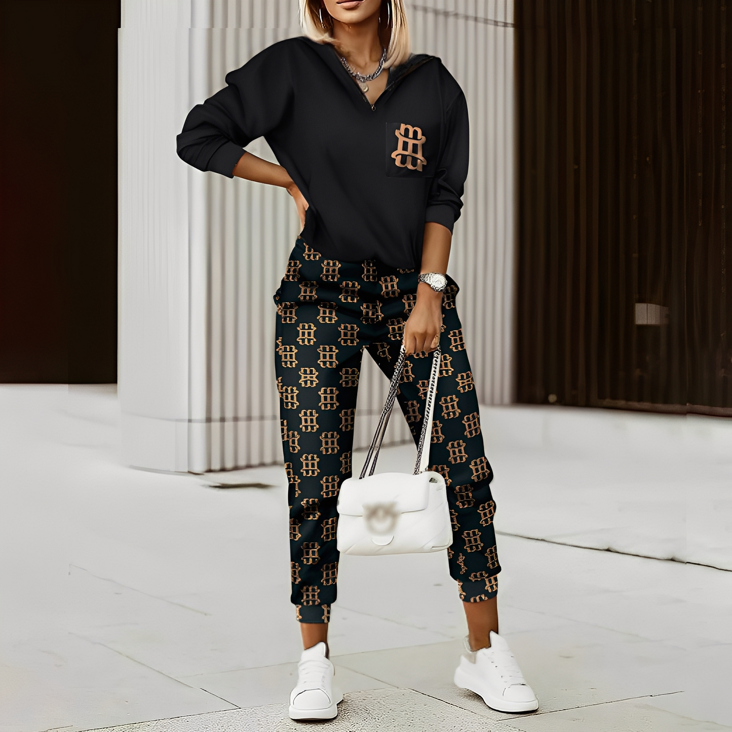 Hollie - Stylowy dres z zamkiem dla kobiet