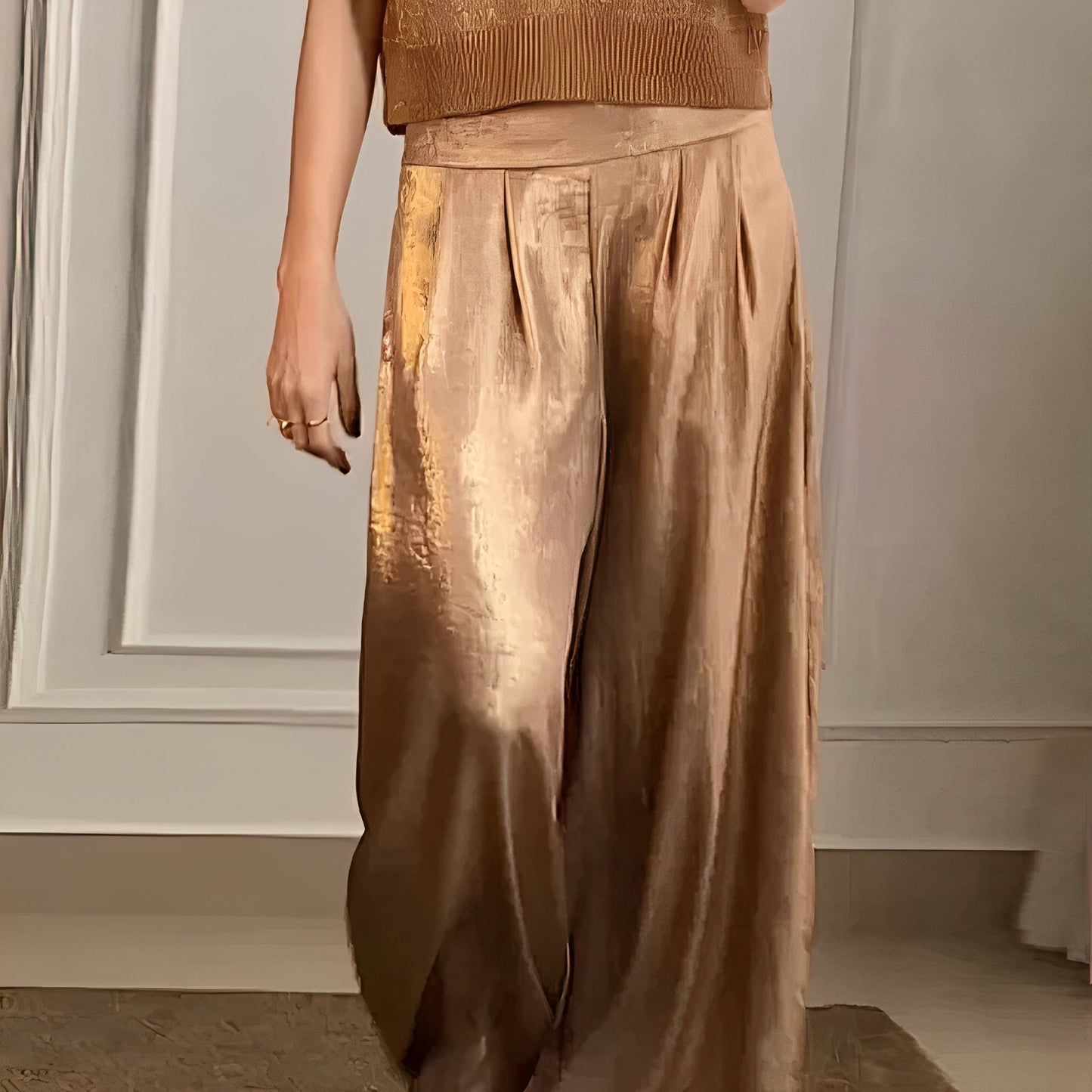 Bailee - Eleganckie szerokie spodnie z szerokimi nogawkami
