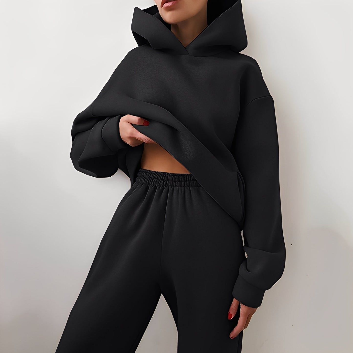 Wenona - Wygodny zestaw wypoczynkowy z kapturem dla kobiet