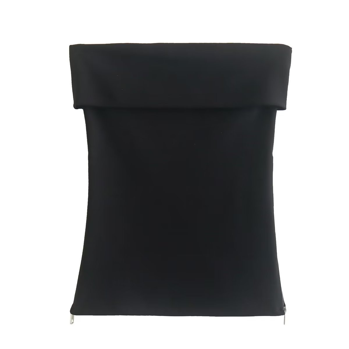 Celandine - Modny top tubowy dopasowany z zamkiem