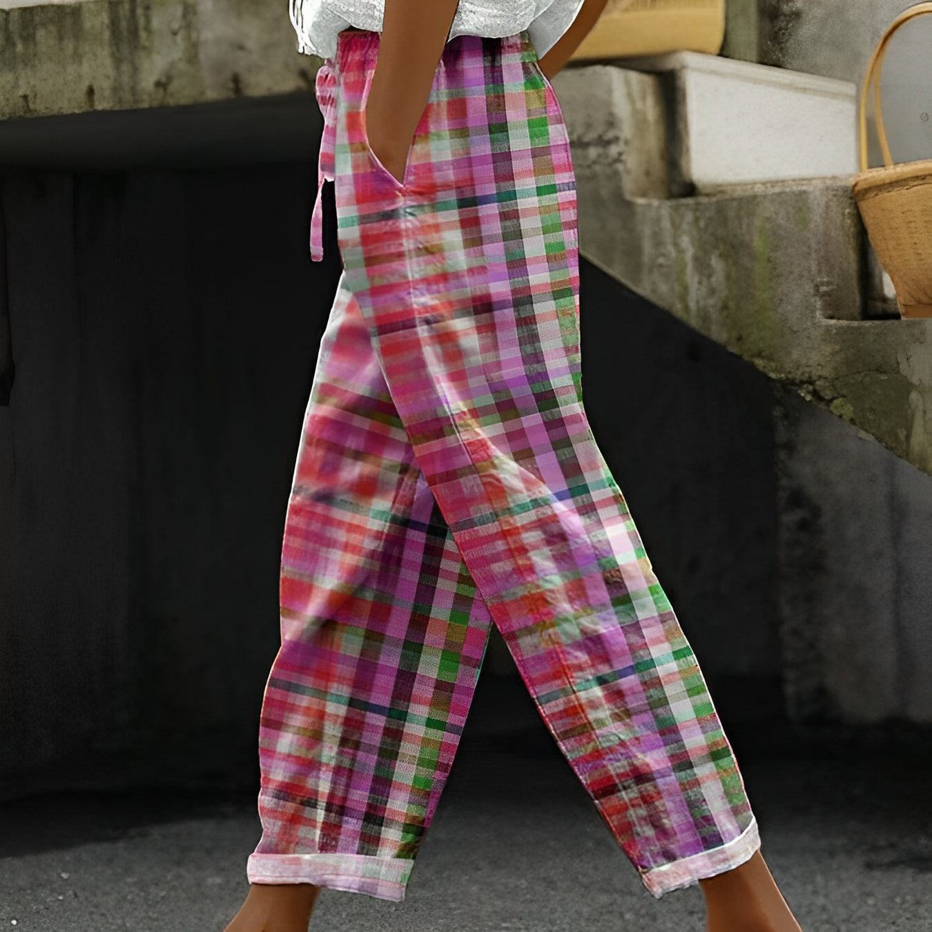 Justine - Spodnie damskie w stylu vintage