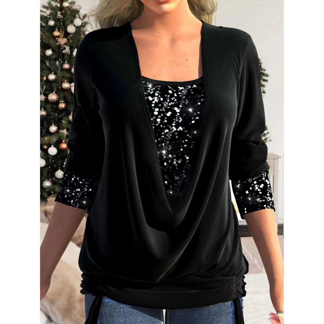 Marlee - Elegancki top damski z cekinami