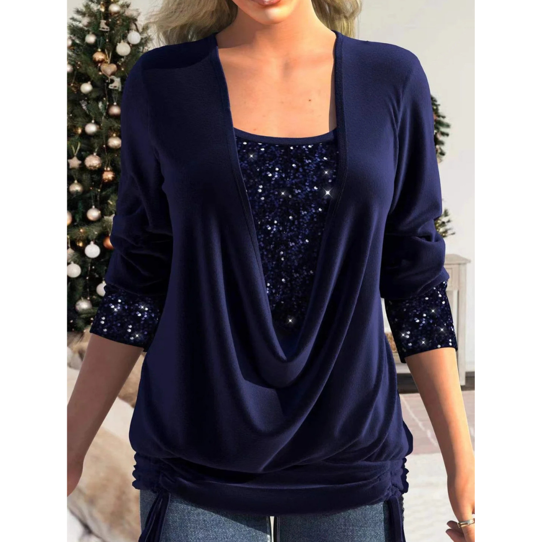 Marlee - Elegancki top damski z cekinami