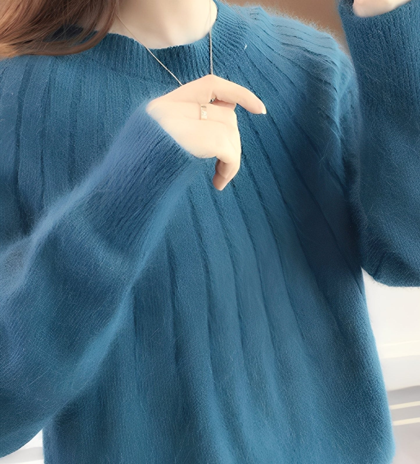 Josslyn - Elegancki, luźny kaszmirowy sweterek dla kobiet