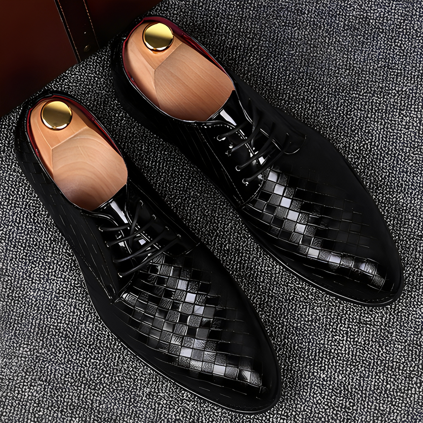 Tristan - Skórzane buty sznurowane męskie