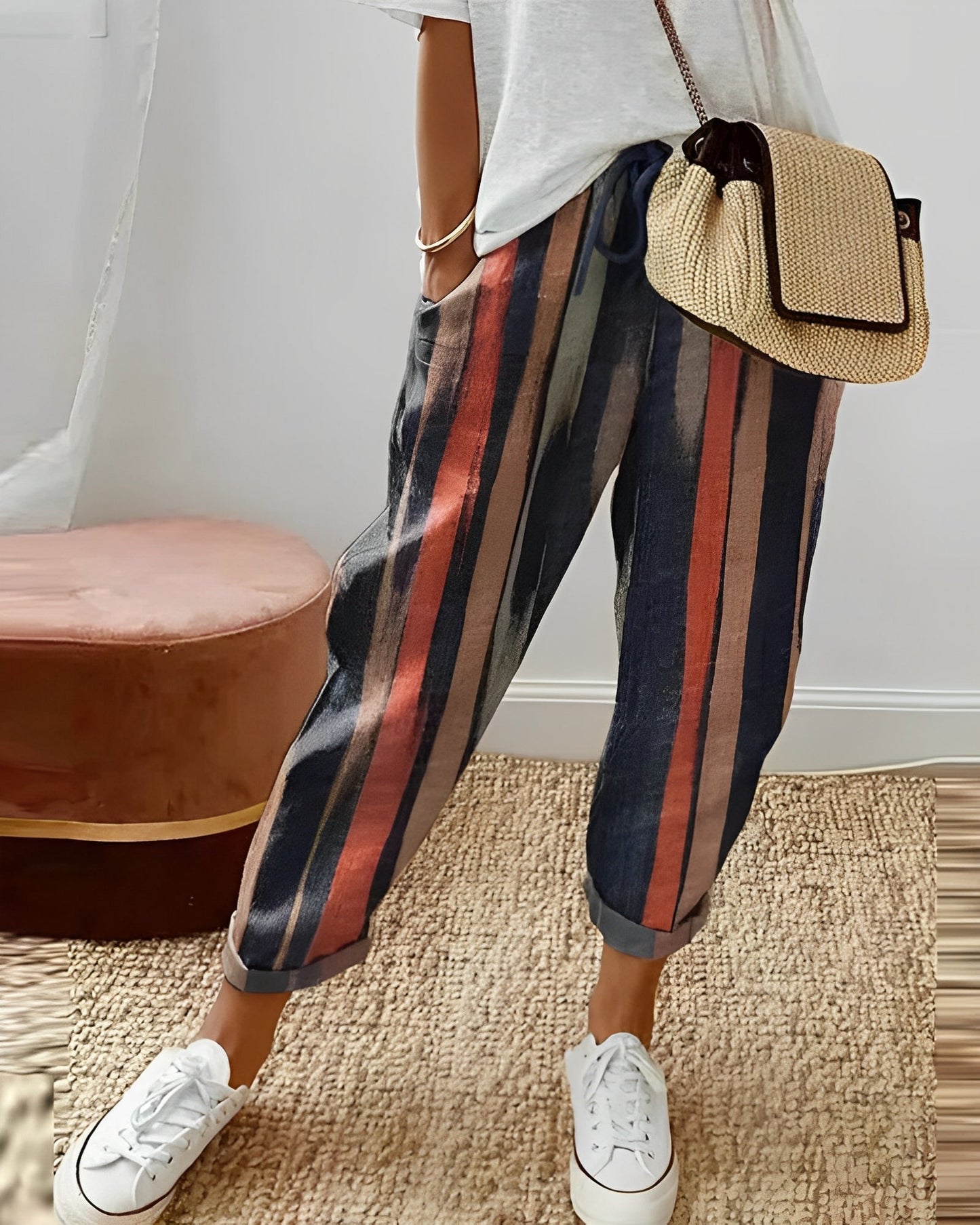 Selena - stylowe spodnie lniane dla kobiet