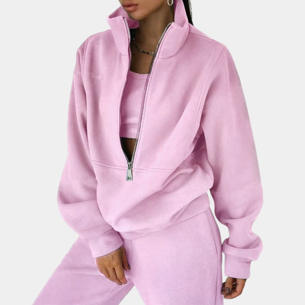 Catherina - Wygodny dres z zaokrągloną talią