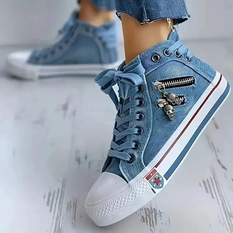 Gabriella - Modne buty w dżinsowym stylu
