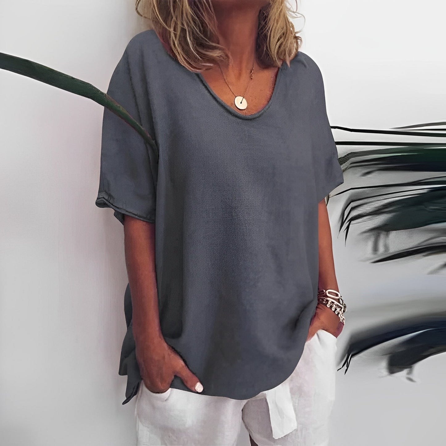 Marina - Luźna i swobodna bluzka damska