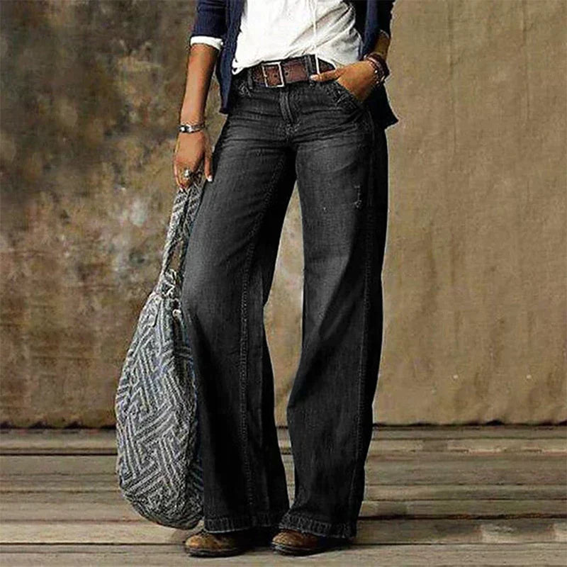 Carlisle - Jeansy straight leg damskie