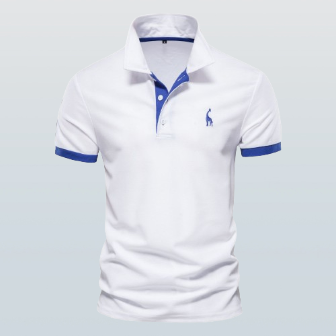 Marl - Elegancka koszulka polo z krótkim rękawem dla mężczyzn