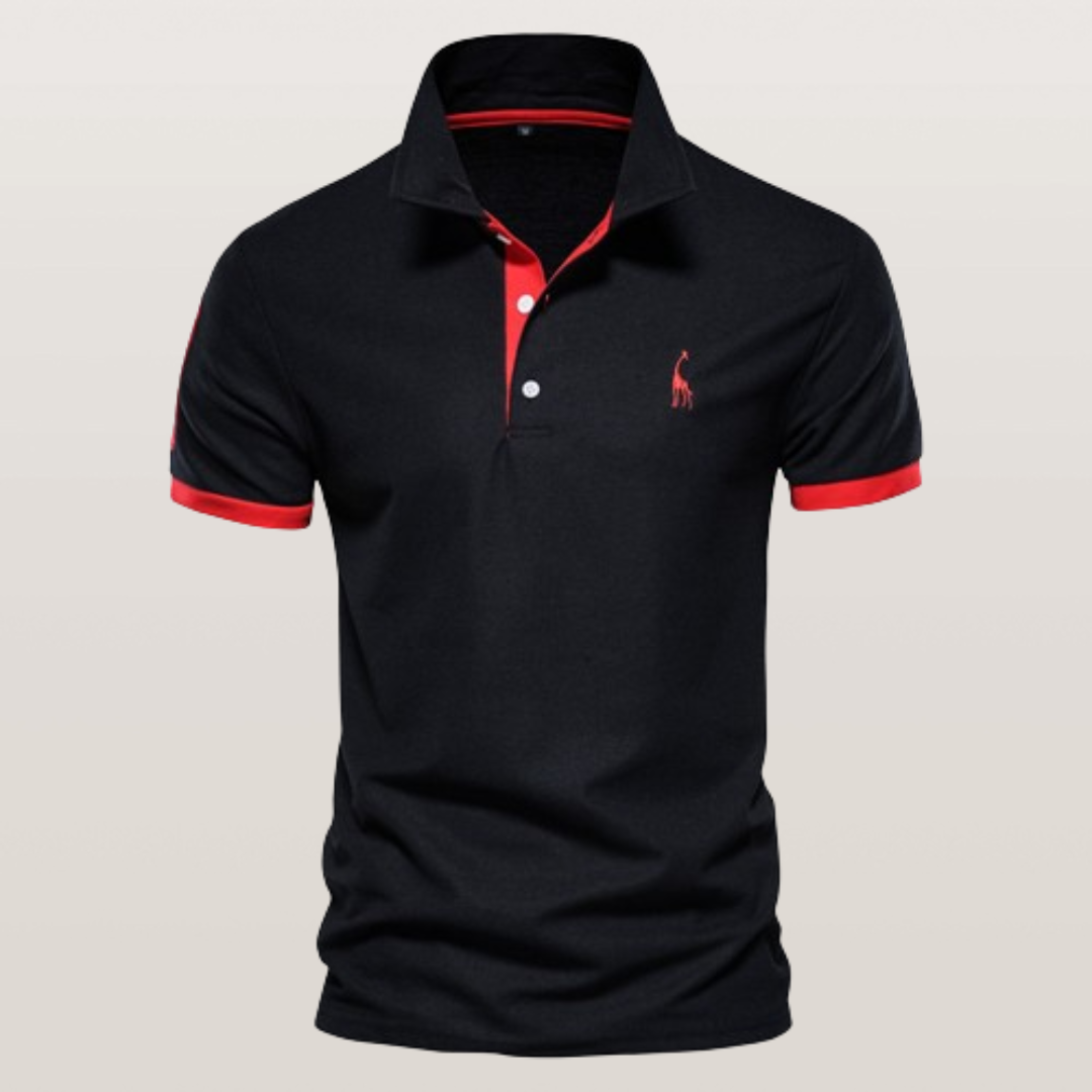 Marl - Elegancka koszulka polo z krótkim rękawem dla mężczyzn