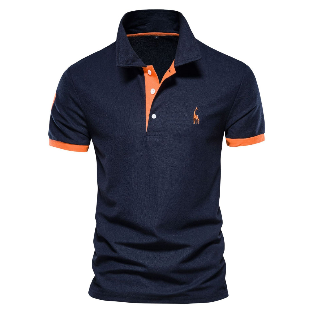 Marl - Elegancka koszulka polo z krótkim rękawem dla mężczyzn