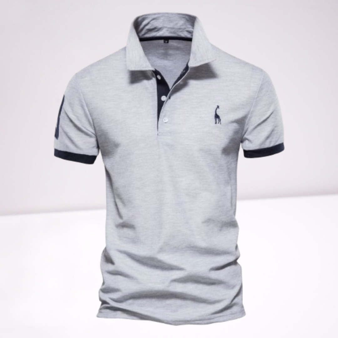 Marl - Elegancka koszulka polo z krótkim rękawem dla mężczyzn