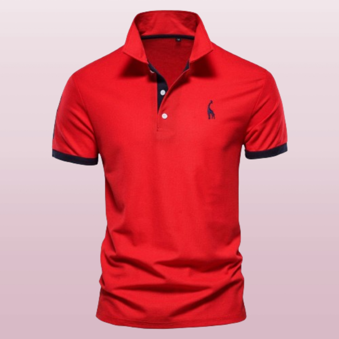 Marl - Elegancka koszulka polo z krótkim rękawem dla mężczyzn