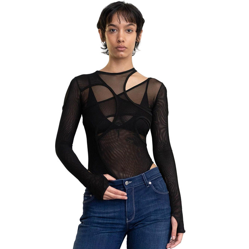 Yancy - Modne body z siateczki dla kobiet