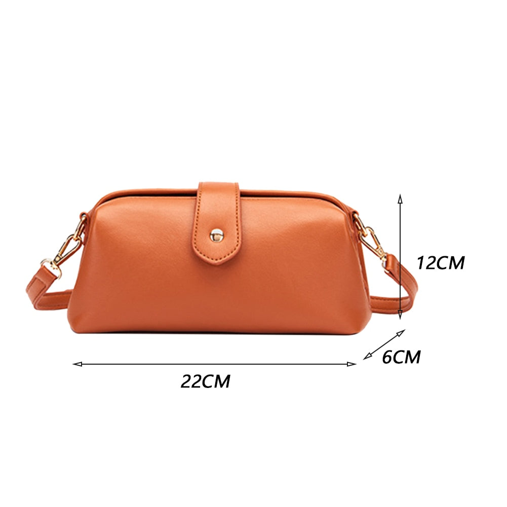 Fabienne - Retro skórzana torebka, ręcznie wykonana