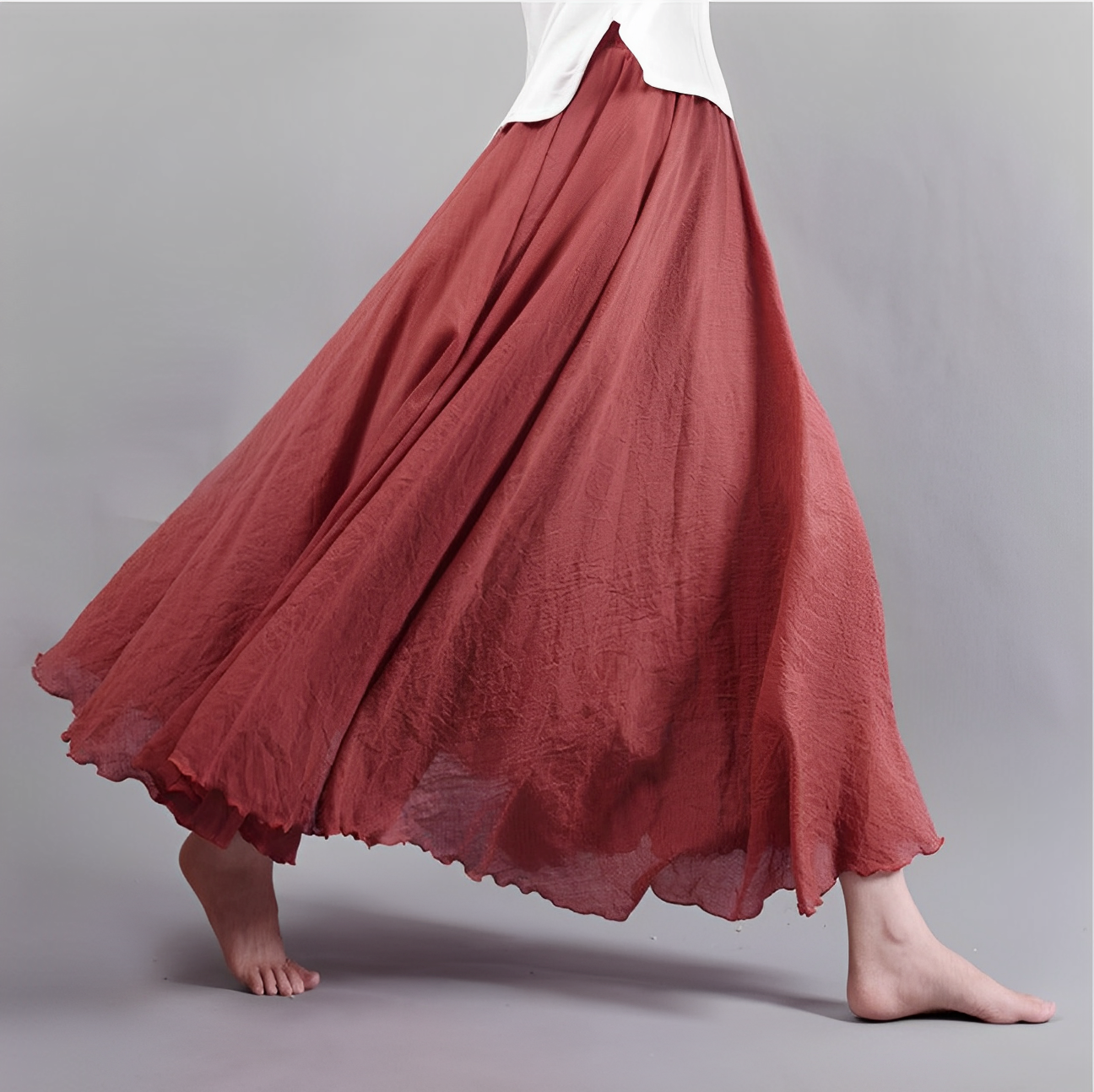 Monica - Zwiewna i elastyczna spódnica maxi