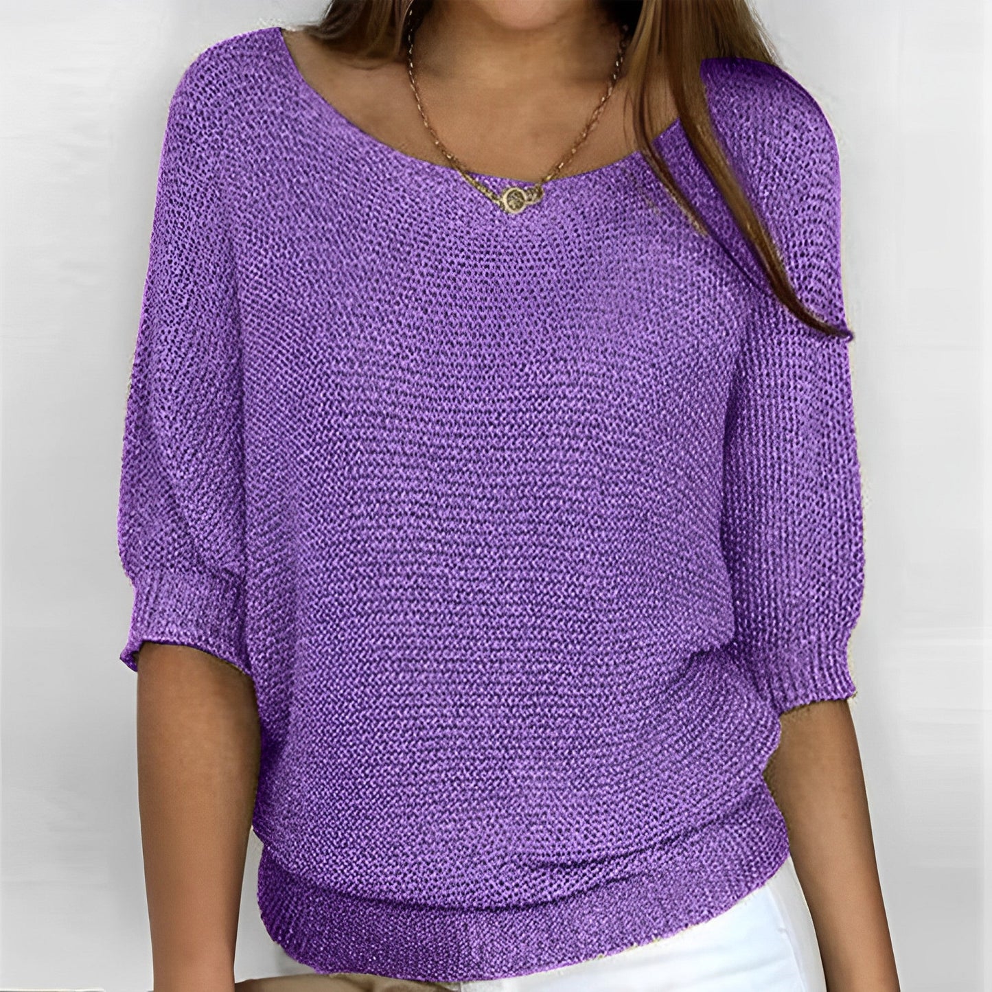 Selene - Sweter z dekoltem halter
