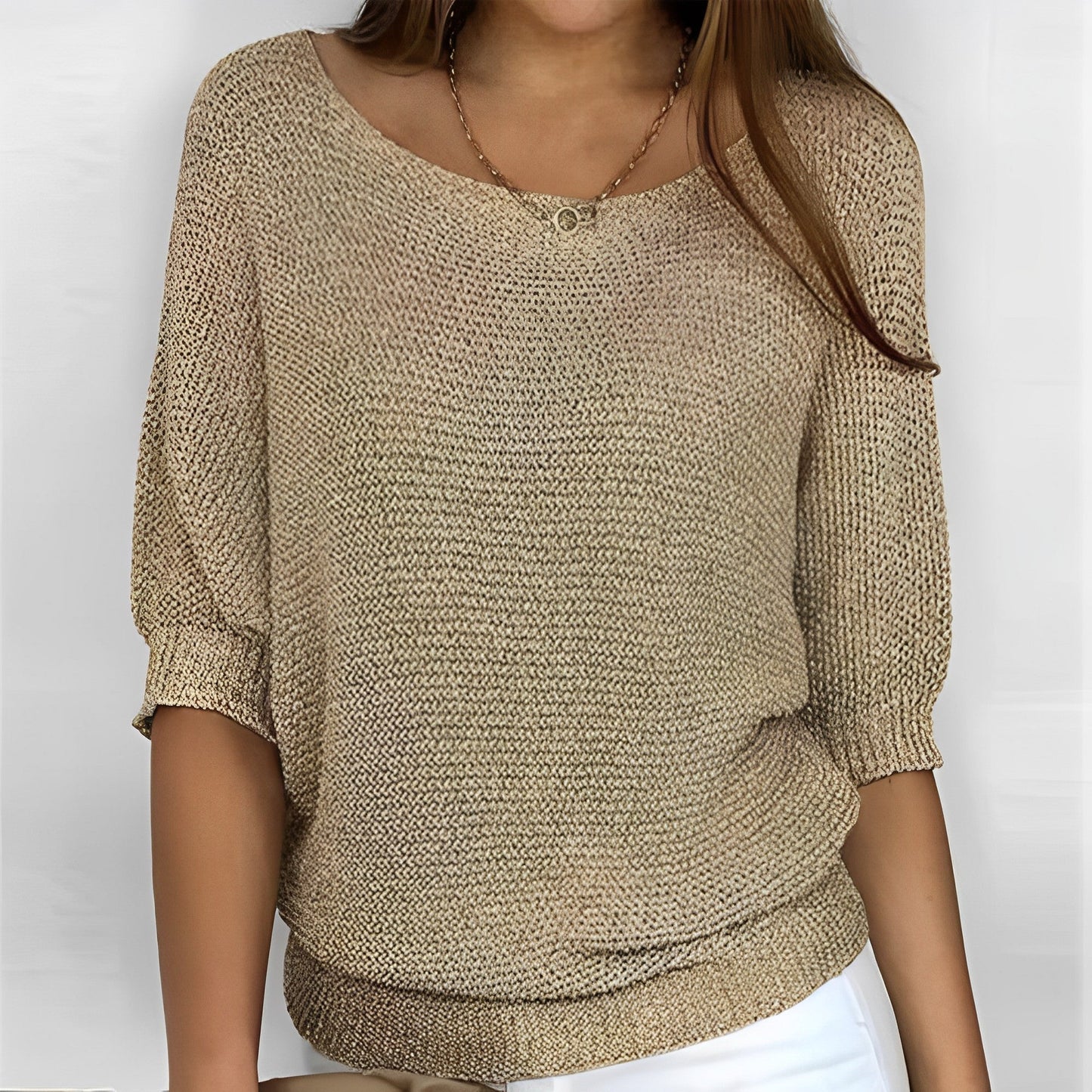 Selene - Sweter z dekoltem halter