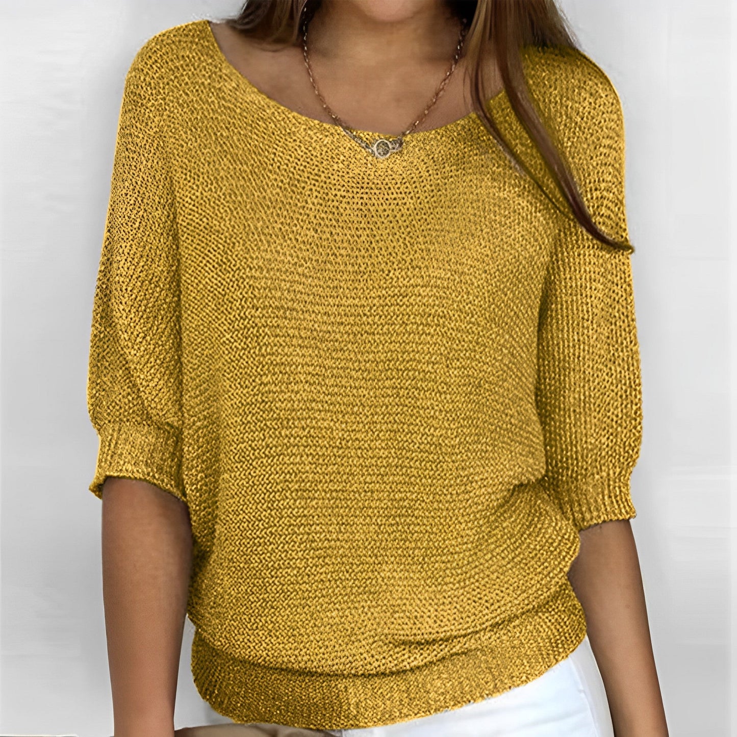 Selene - Sweter z dekoltem halter