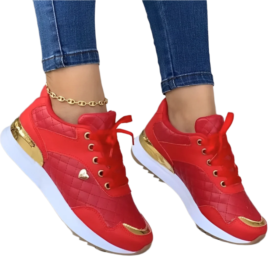 Sheena - eleganckie skórzane sneakersy o przejrzystym wyglądzie