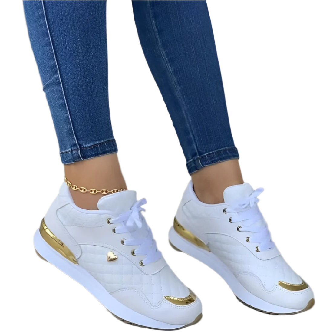 Sheena - eleganckie skórzane sneakersy o przejrzystym wyglądzie