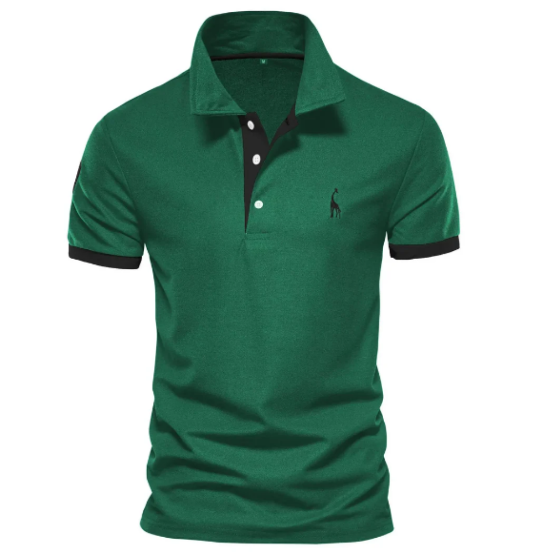 Marl - Elegancka koszulka polo z krótkim rękawem dla mężczyzn