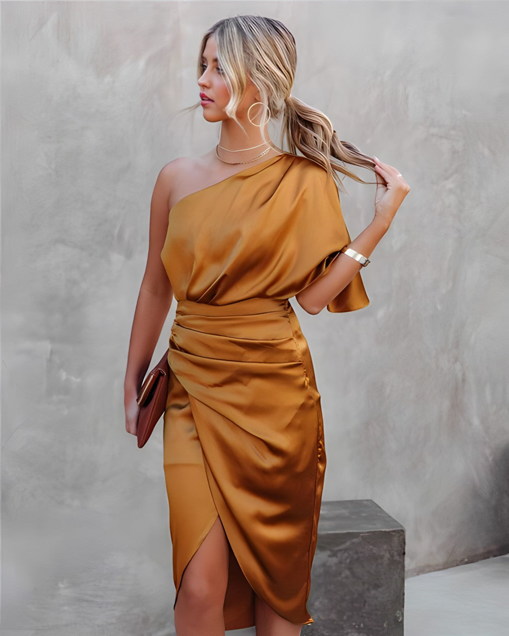 Candyce - Elegancka sukienka o asymetrycznym kroju