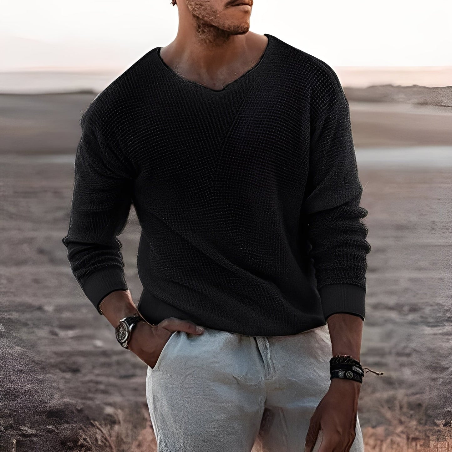 Carlton - Luźny, ciepły sweter dla mężczyzn
