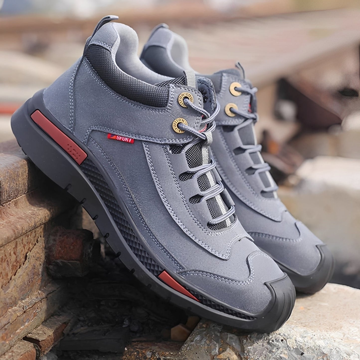 Patrick - Wodoodporne buty trekkingowe ze stalowym noskiem dla mężczyzn