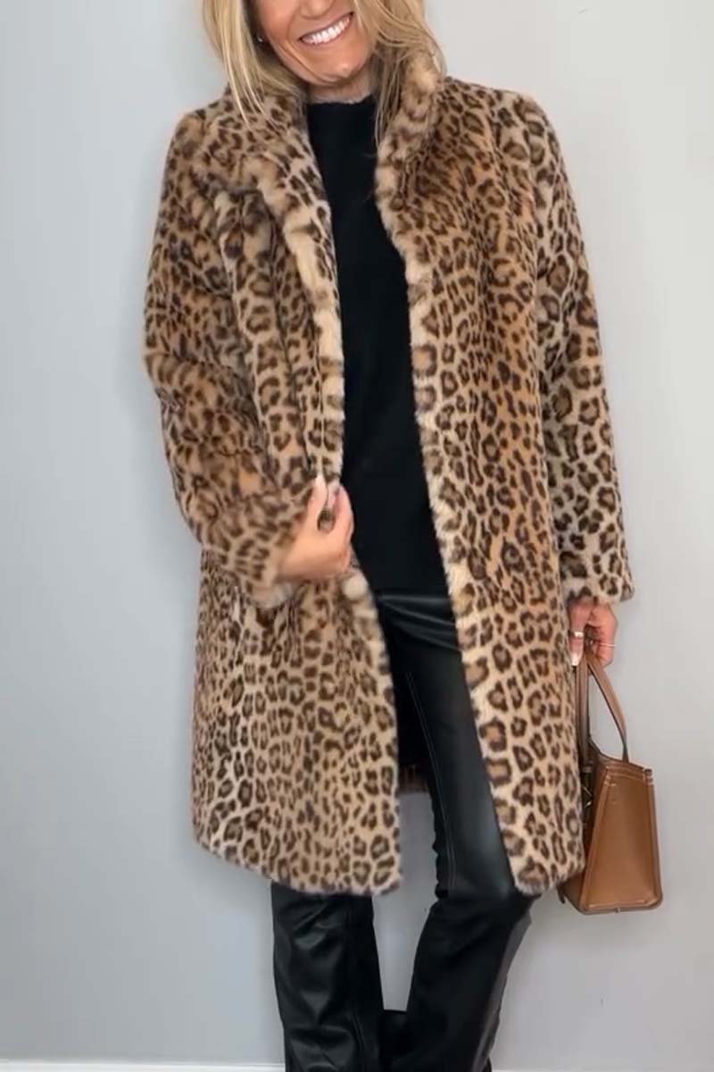 Leopard - Kurtka zimowa ze sztucznego futra