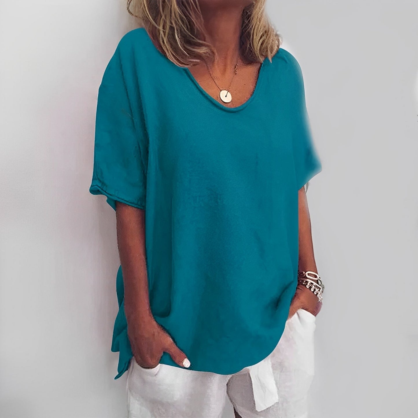 Marina - Luźna i swobodna bluzka damska