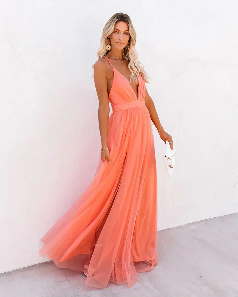 Stella - Elegancka długa sukienka dla kobiet