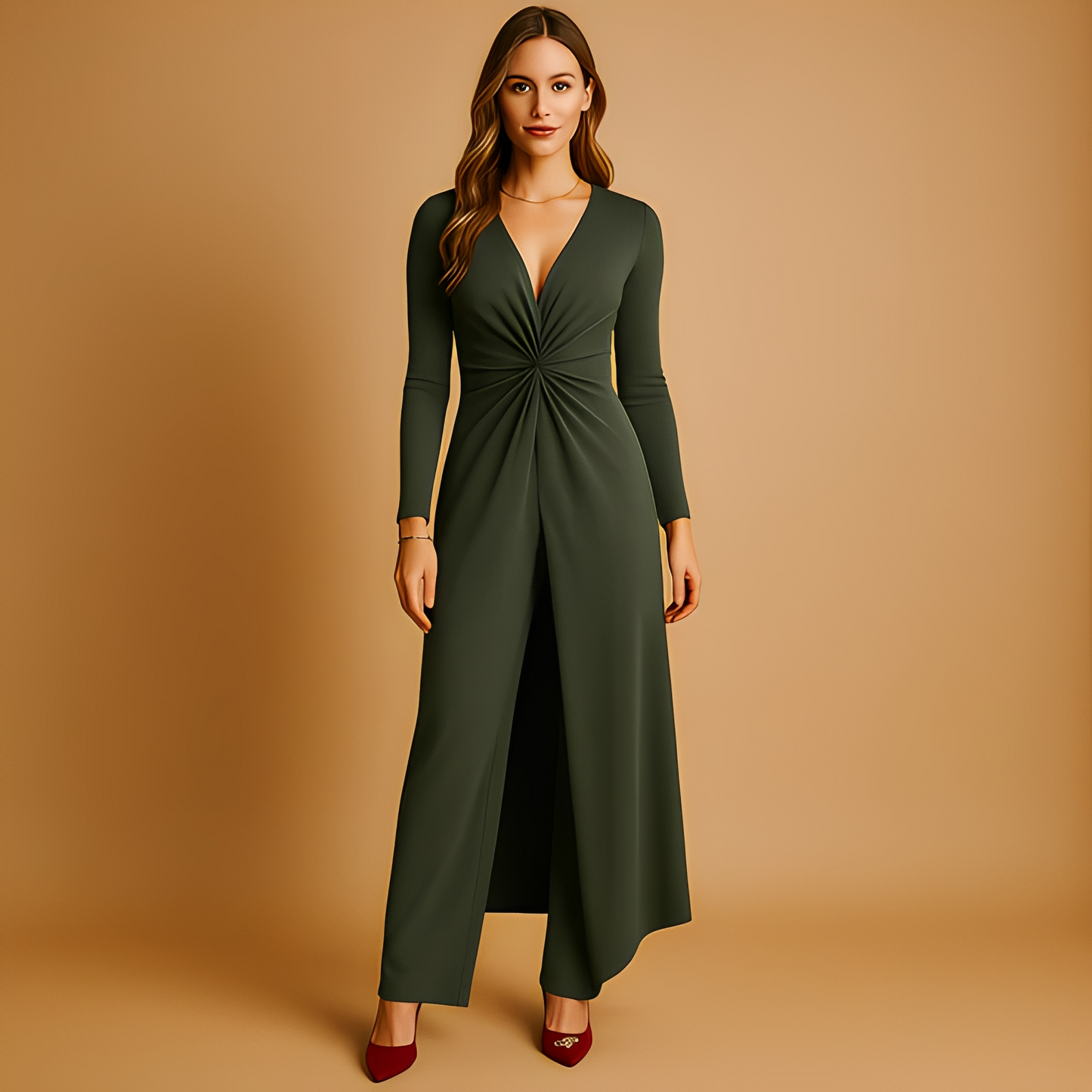 Armelyn - Szykowne sukienki i szerokie spodnie dla kobiet zestaw