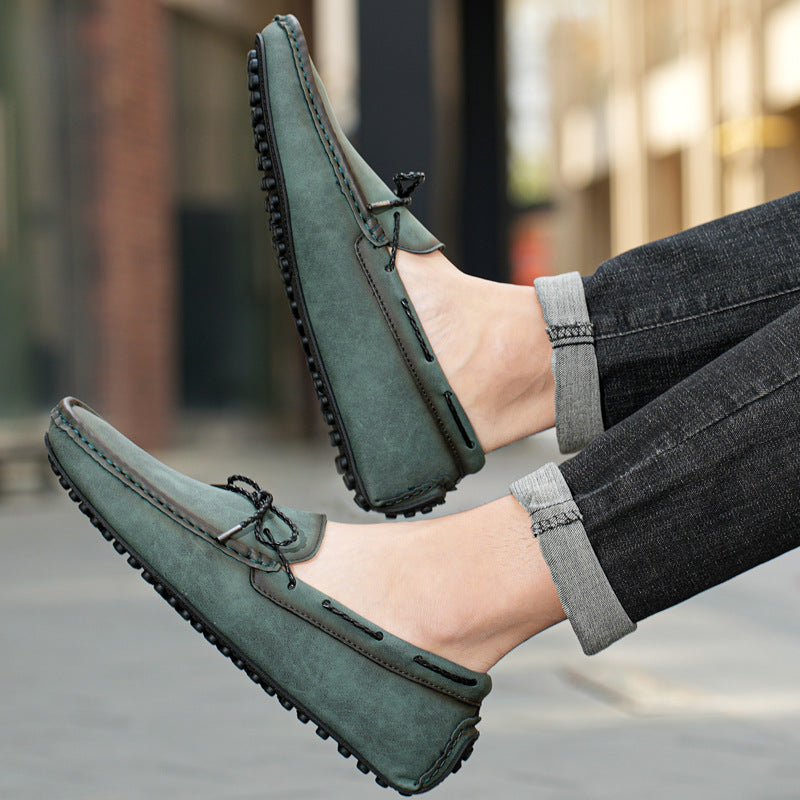 Kelly - Luźne skórzane mokasyny dla mężczyzn