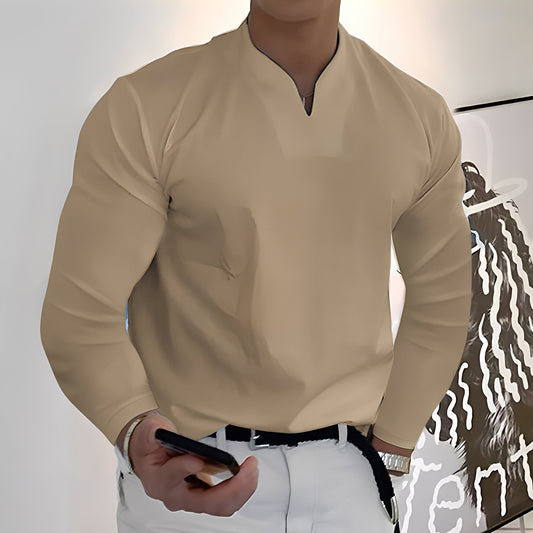 Corentin - Męska koszula casualowa z długimi rękawami