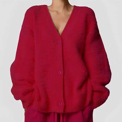 Lavena - Miękki oversize kaszmirowy sweterek dla kobiet