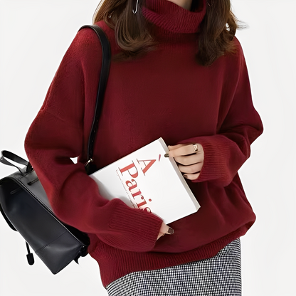 Amilia - Elegancki, luźno dopasowany golf dla kobiet