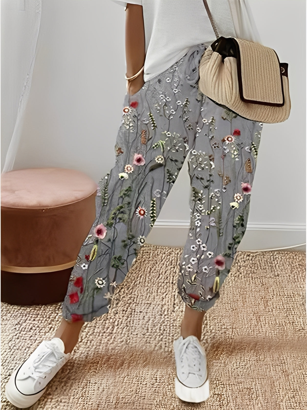 Amélia - Modne bawełniane spodnie damskie