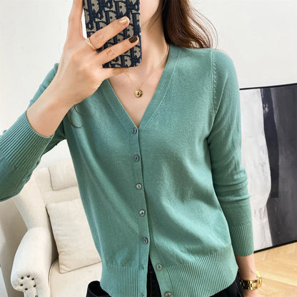 Lauren - Elegancki sweter z dzianiny z guzikami dla kobiet